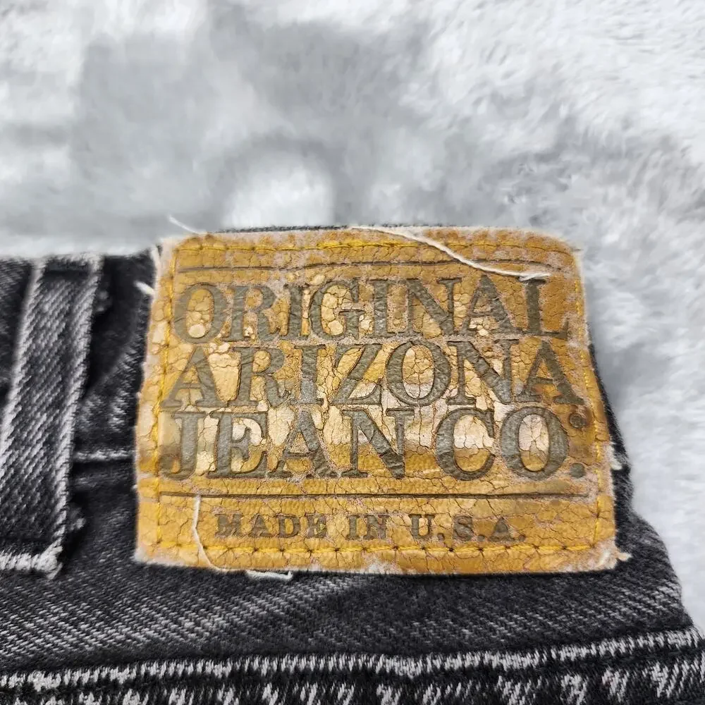 Vintage 90s Arizona Jeans Co Mens 32*X33* Black Relaxed Fit Tapered Denim Casual